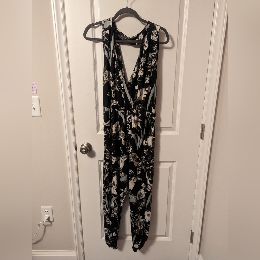 Floral Silky Jumpsuit